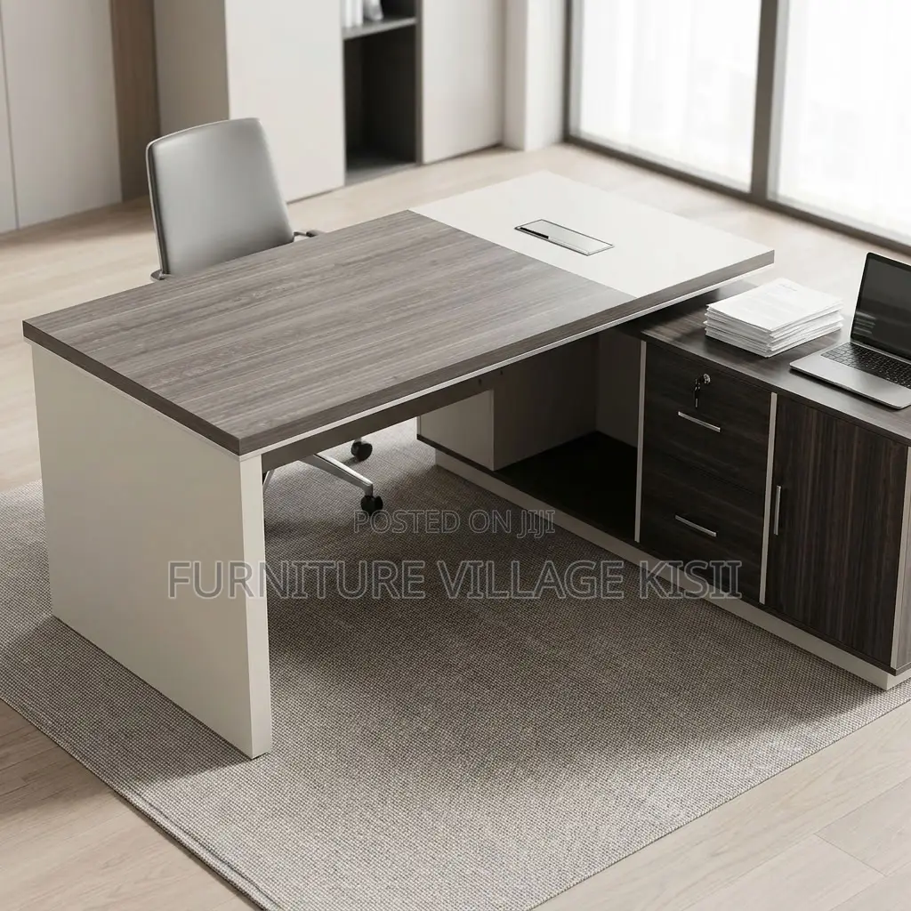1.6M Executive Office Table With Side Table