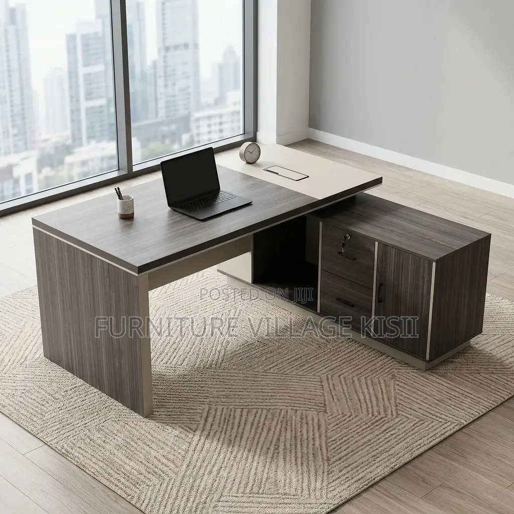 1.6M Executive Office Table With Side Table