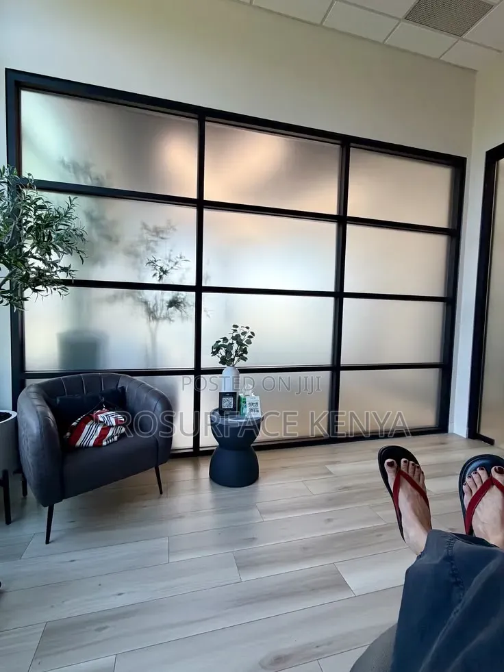 Frosted Window Film for Privacy and Modern Glass Decor