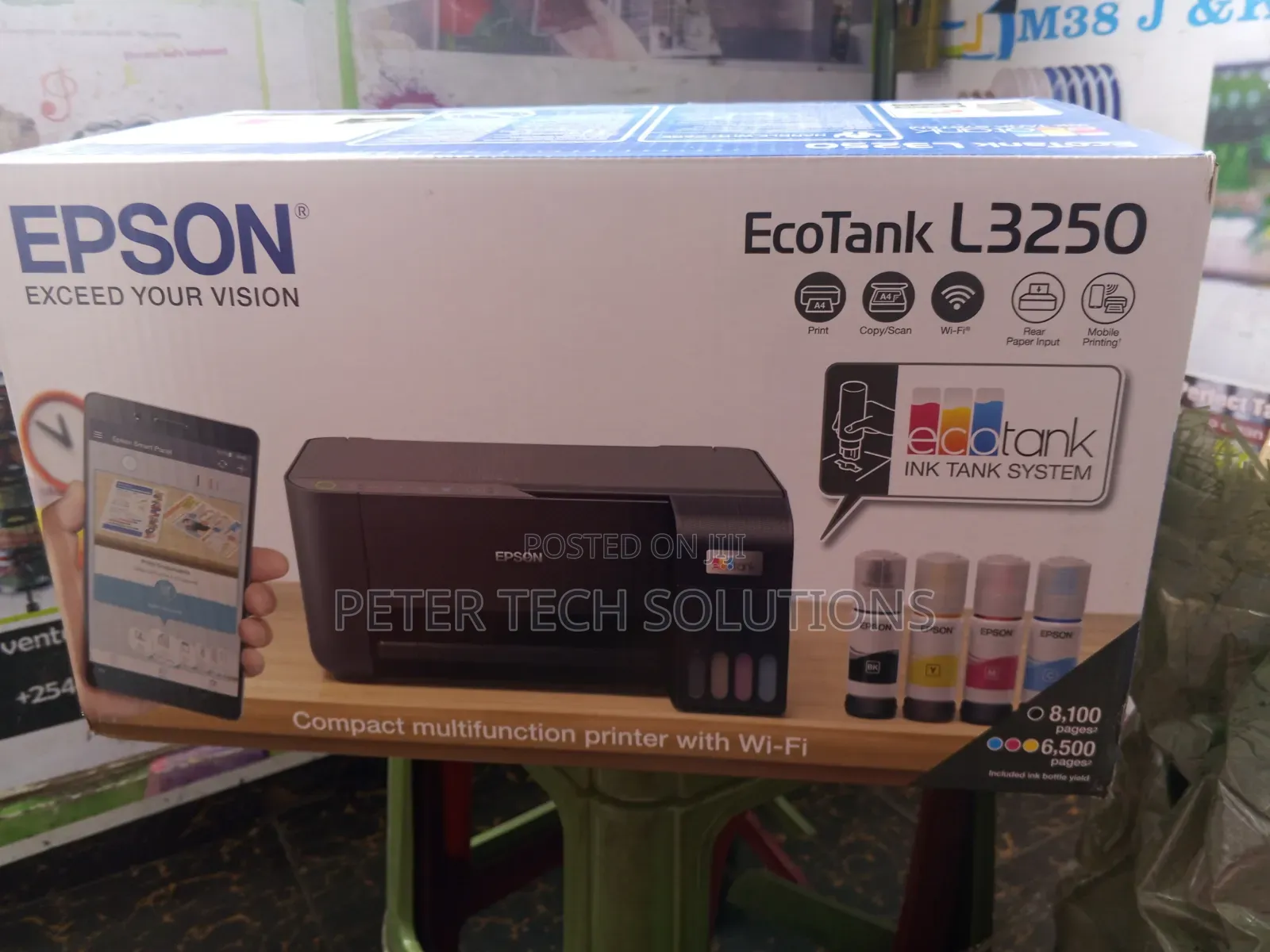 Epson Printer  L3250 Print Scan Copy With Wifi