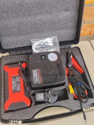 Portable Car Emergency Starter With Air Pump, Jump Starter