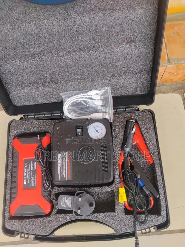 Portable Car Emergency Starter With Air Pump, Jump Starter - thumbnail 2