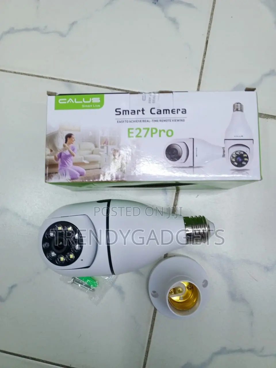 CALUS E27 Pro Smart Security Camera With 1080P HD Video