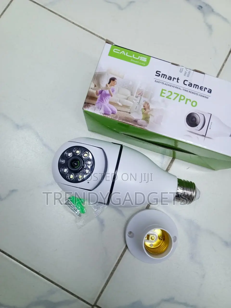 CALUS E27 Pro WiFi Security Camera With Night Vision and Two-Way Audio