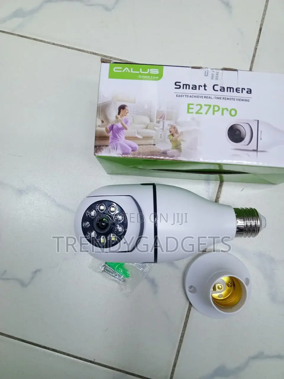 CALUS Smart E27 Bulb Camera With PTZ Rotation and Remote Access
