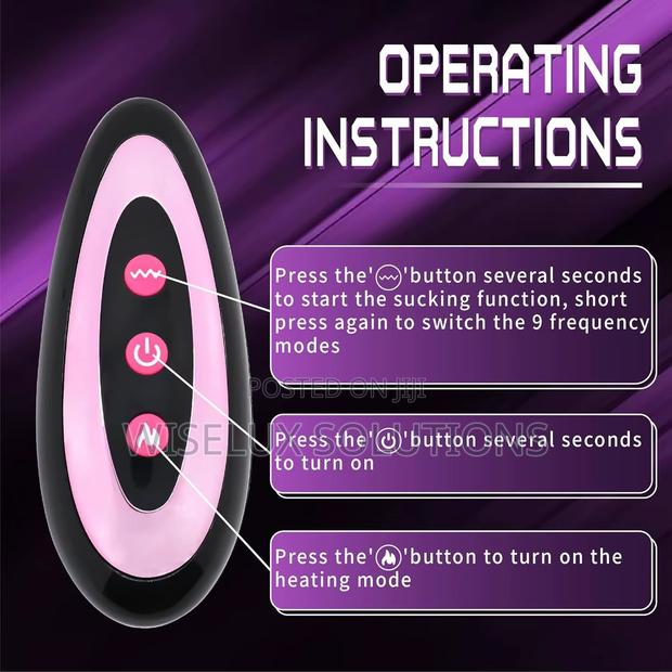 Remote-Control Thrusting Dildo – Heating, Vibration & Suction Base - thumbnail 2