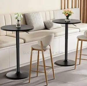 Round Height Adjustable Cocktail Table
