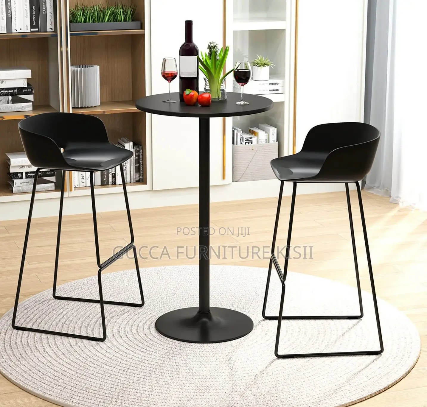 Round Height Adjustable Cocktail Table