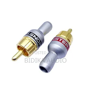 High Quality Gold Plated Audio Connector Metal RCA Plug For