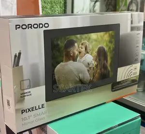 Porodo Pixelle 10.1" Smart Mirror Digital Photo Frame,