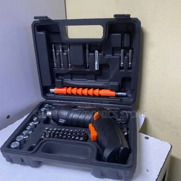 Compact Cordless 48PCS Screwdriver Set With Carrying Case