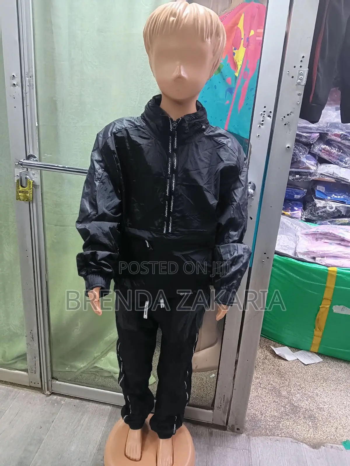 Boys Justice Black Tracksuit