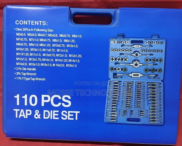 110PCS Tap and Die Threading Tool Set - main view