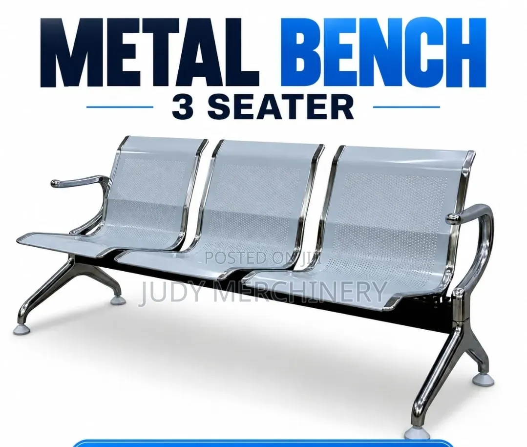 Metal Bench 3 Seats