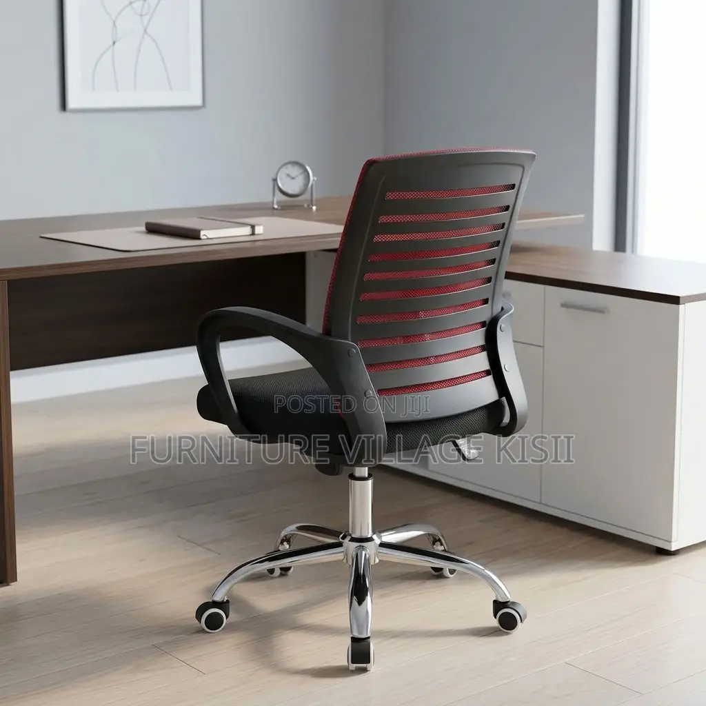 Red Ergonomic Swivel Office Chair