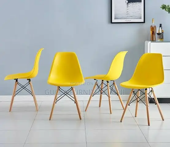 Yellow Ergonomic Eames Patio Chair