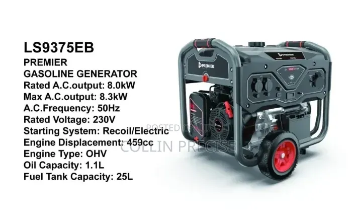 Premier Gasoline Generator*
8.3kw