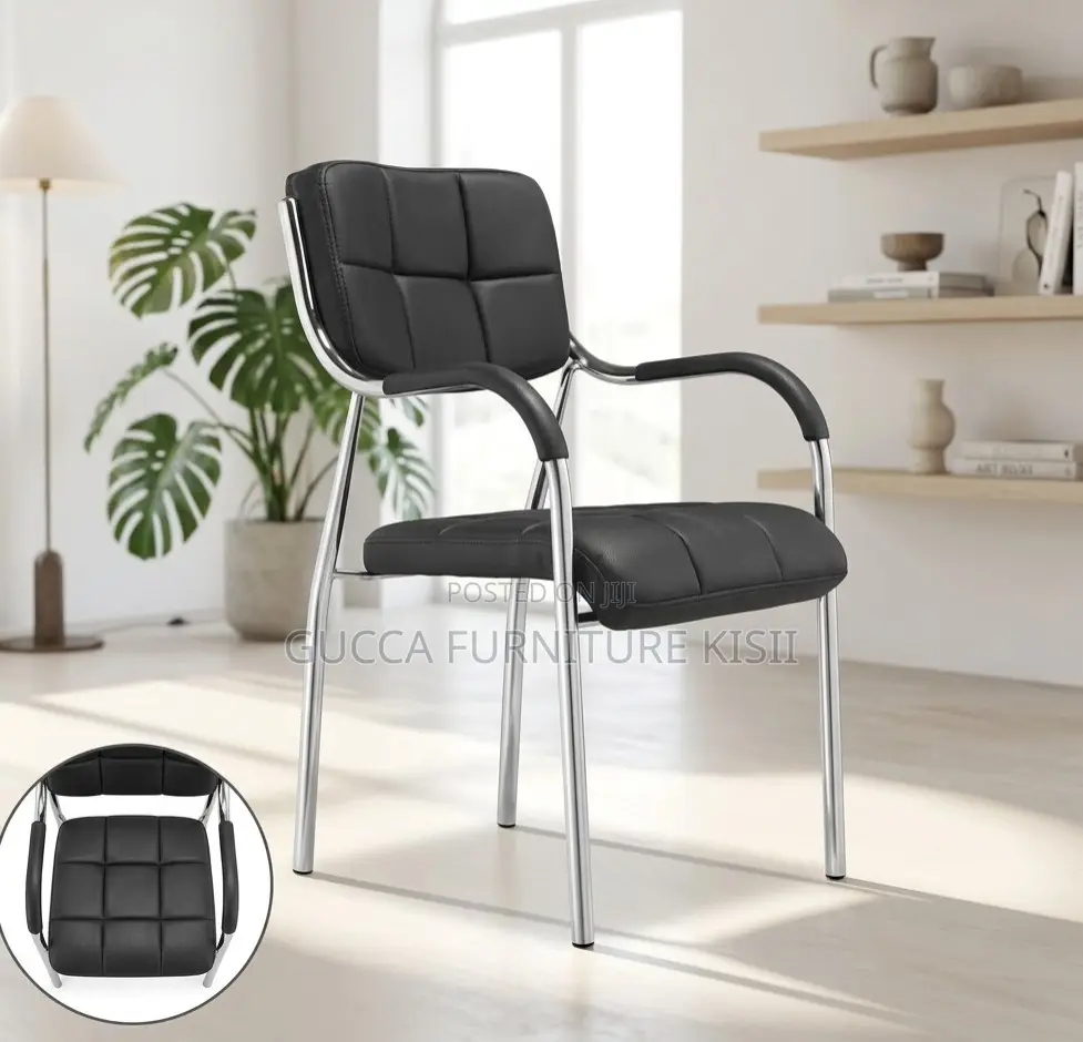 Low Back Office Catalina Chair With Metallic Frame