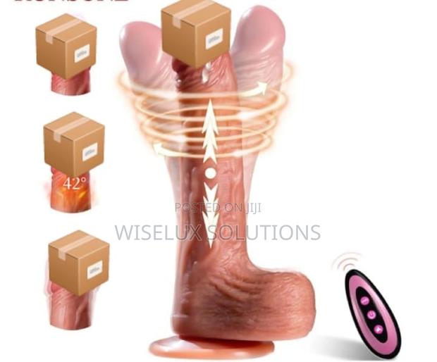 Remote-Control Thrusting Dildo – Heating, Vibration & Suction Base