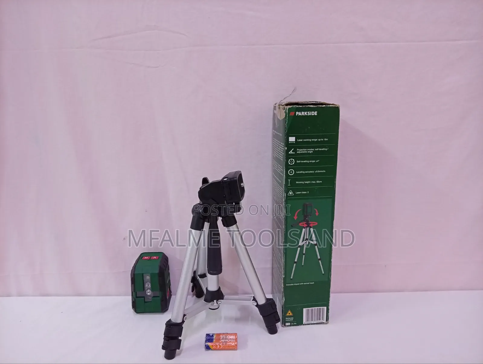 Brand New Parkside Cross Line Laser With Tripod