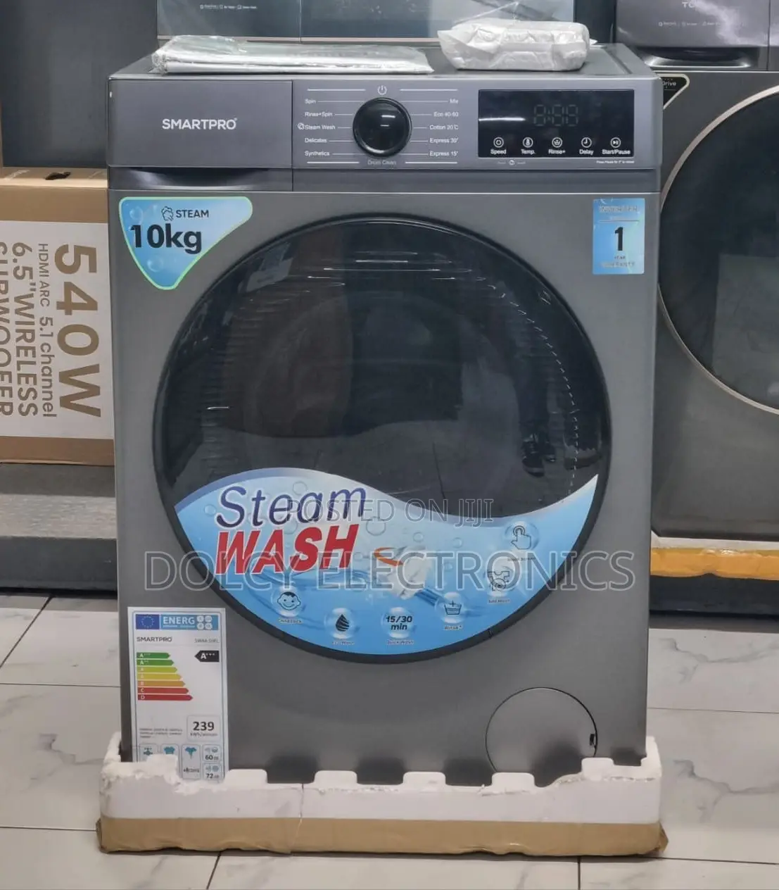 Smartpro 10kg Front Load Washing Machine