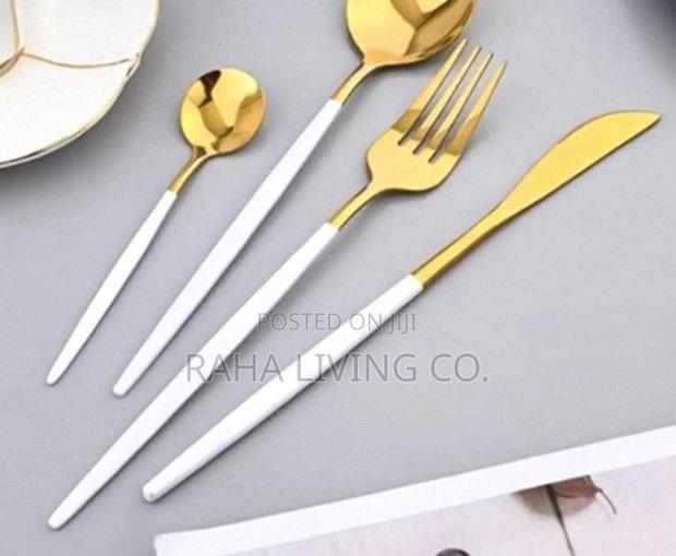 24pc Golden Cutlery Set - thumbnail 2