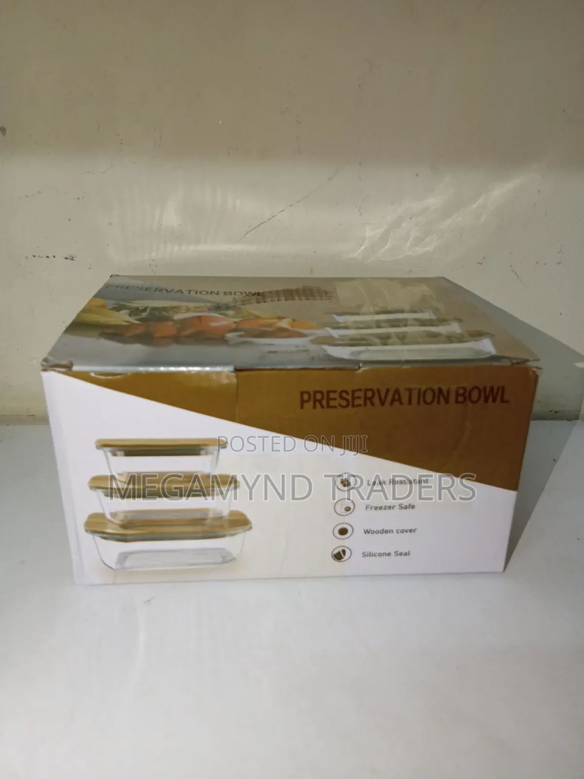 Airtight Glass Container With Bamboo Lid