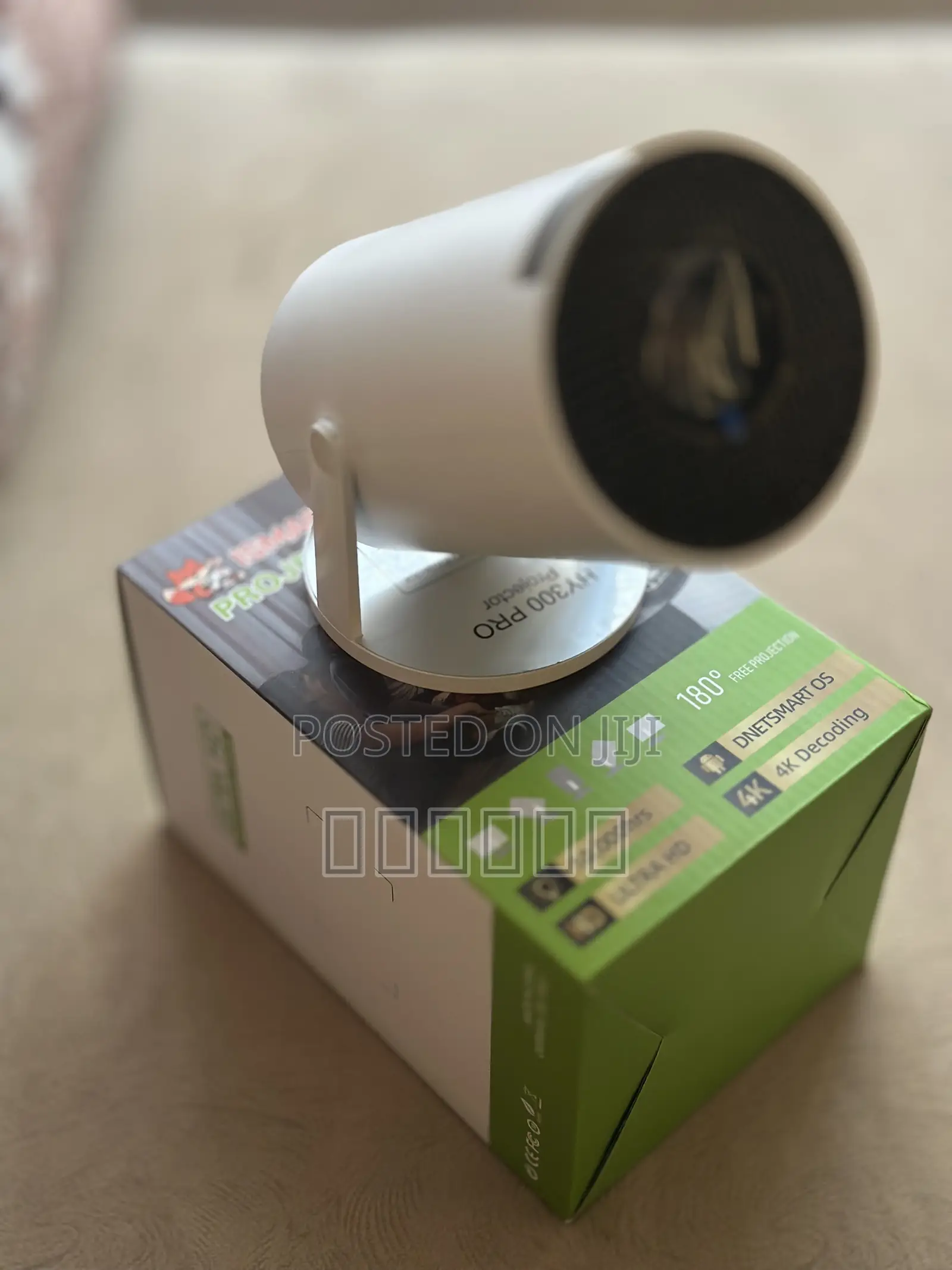 HY300 4K Android Smart Projector - 180° Rotating (Big Screen)