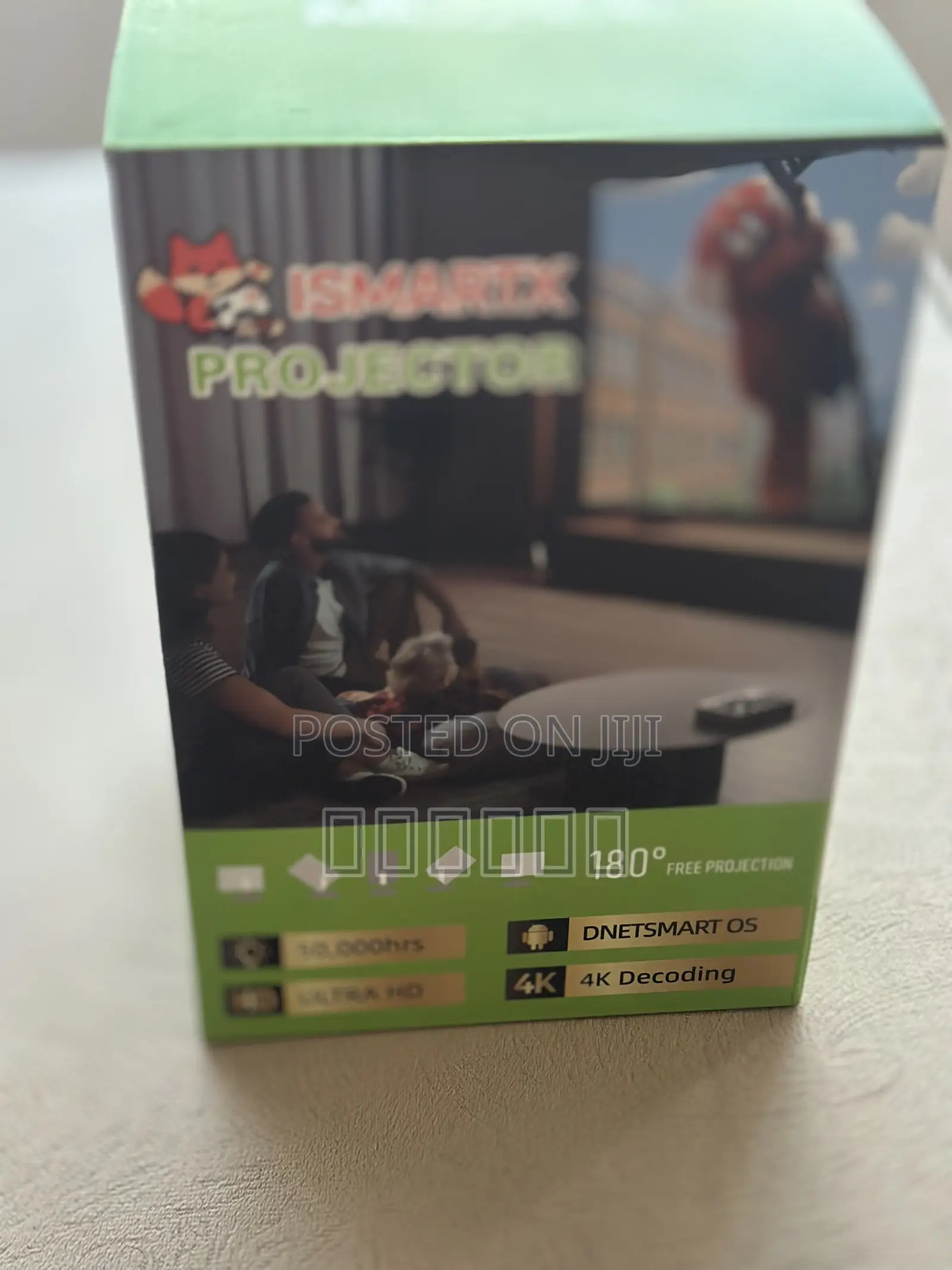 HY300 4K Android Smart Projector - 180° Rotating (Big Screen)