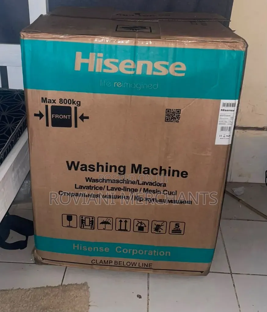 Hisense 7kg Washing Machine. Full Automatic Front Loading Wfqp7012evmt