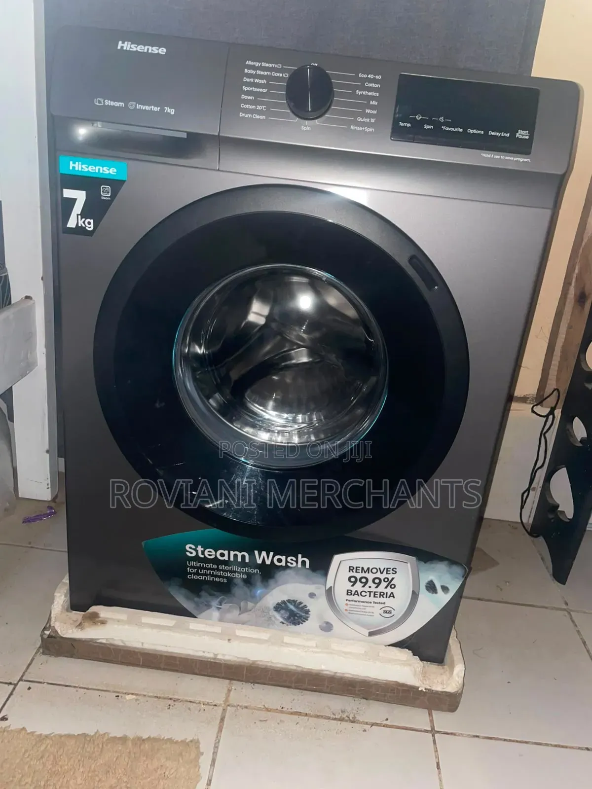 Hisense 7kg Washing Machine. Full Automatic Front Loading Wfqp7012evmt
