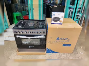 Nunix 5-Burner 60×70cm Cooker With Electric Oven