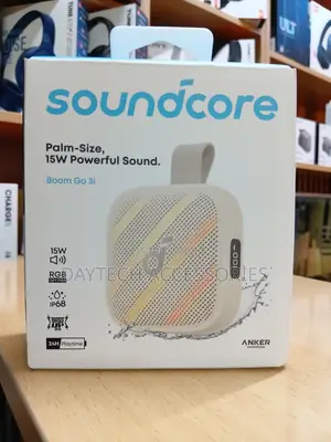 ANKER - SOUNDCORE Boom Go 3i Portable Bluetooth Speaker (15W ) - Black