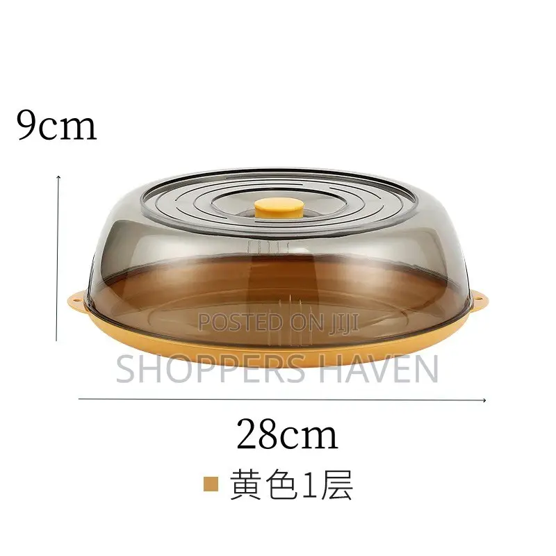 Acrylic Food Cover With Base Dish