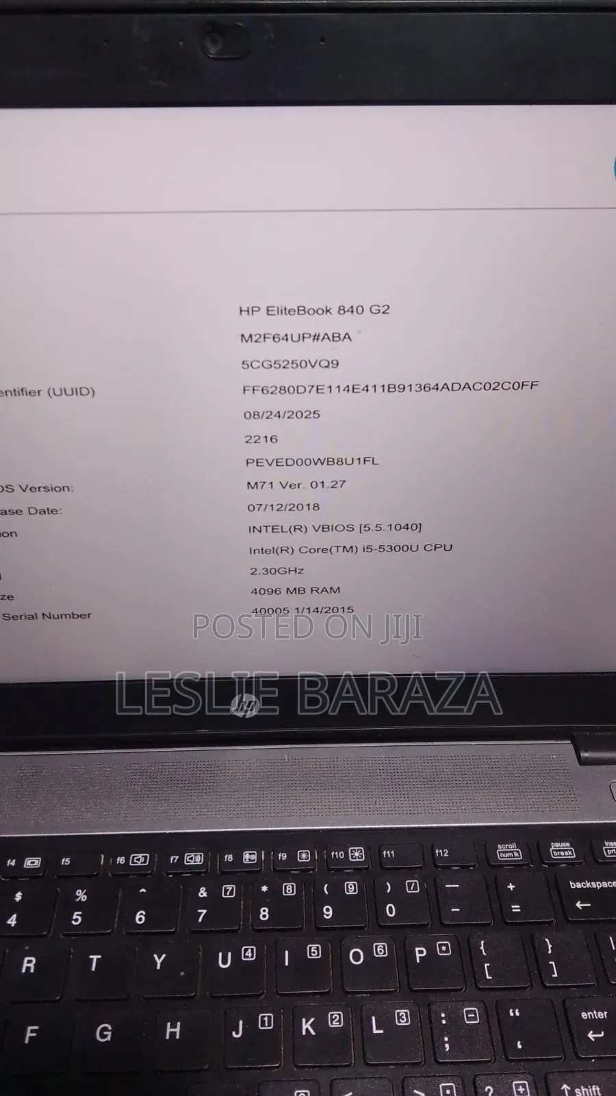 Laptop HP EliteBook 840 G2 4GB Intel Core i5 HDD 500GB