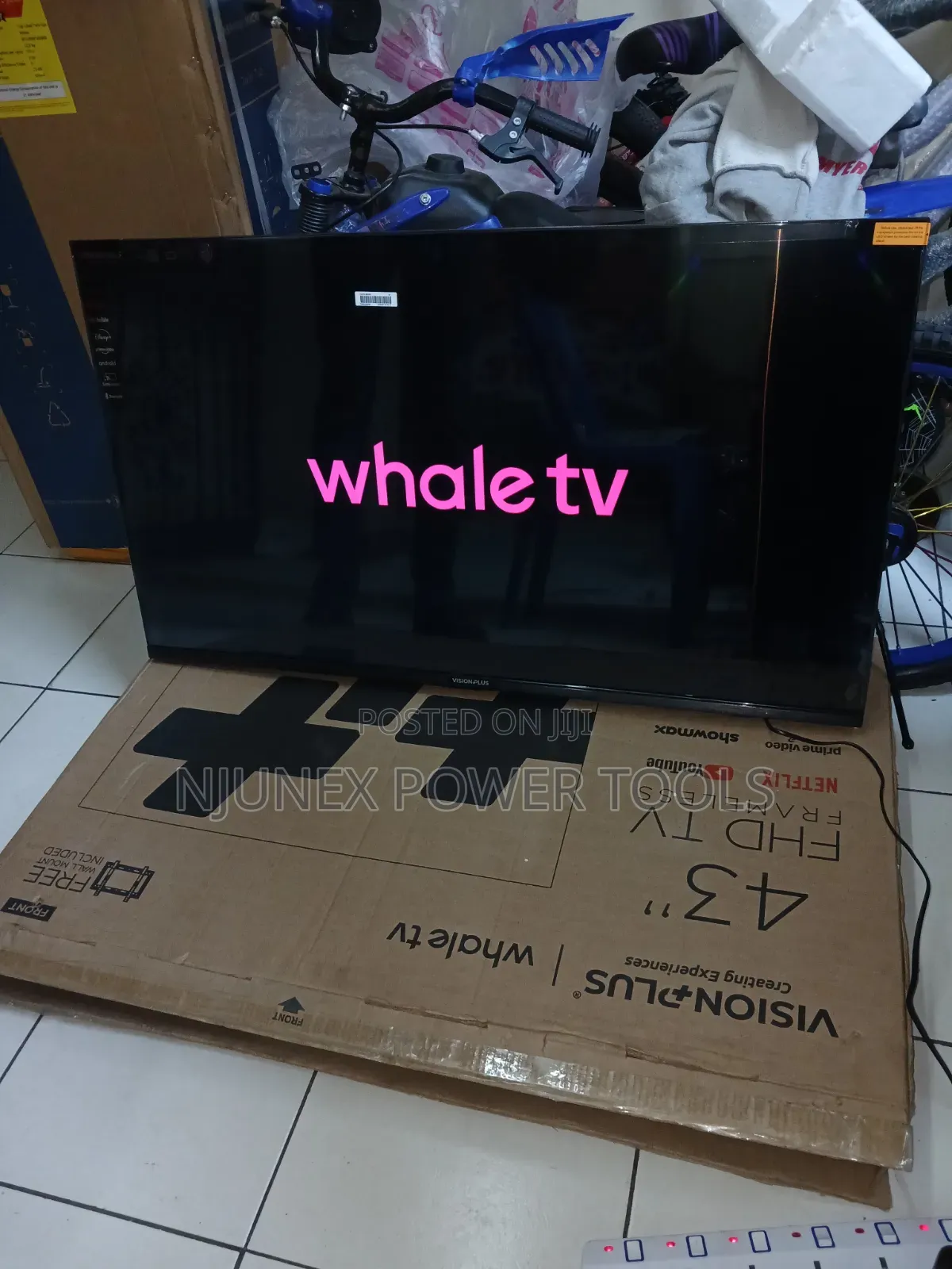 Vision Plus 43" Full HD Frameless Smart Whale TV