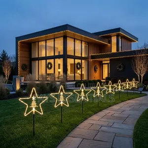 4pcs Solar Garden Pathway Lights