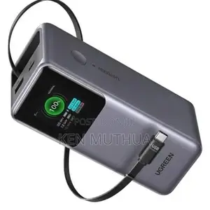 UGREEN 20000mAh 165W Laptop Power Bank With Retractable Cable – PB726