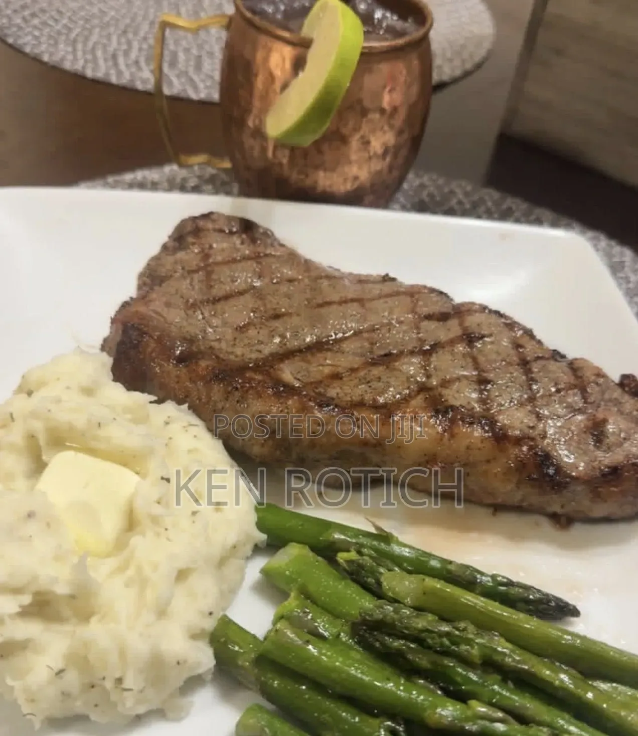 Steak and Asparagus