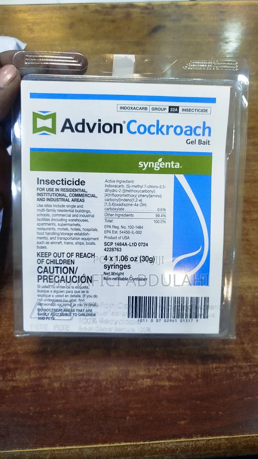 Advion Cockroach Gel Bait