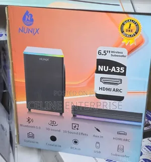 Nunix A35 Soundbar With USB, SD Card & Remote