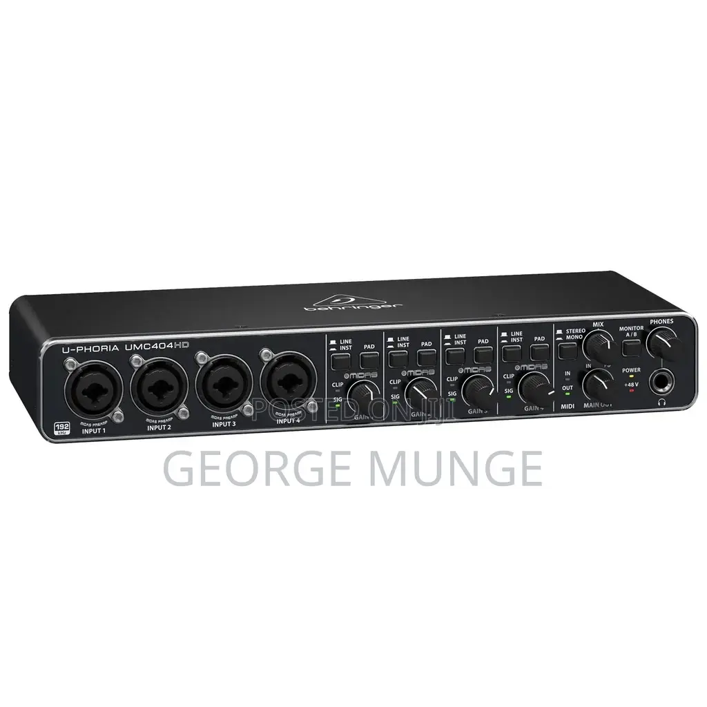 Behringer U-Phoria UMC404HD Audio Interface