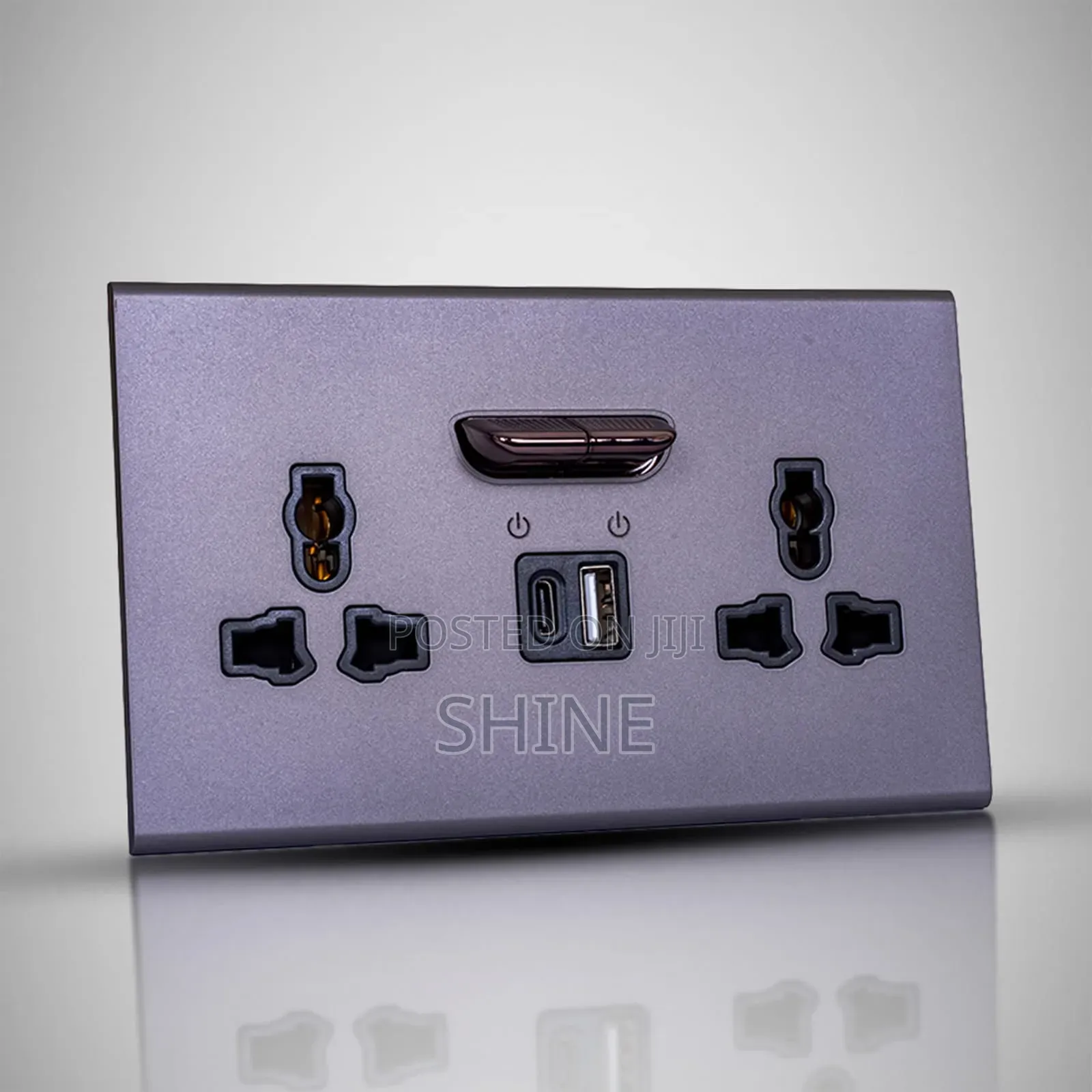 Grey Toggle Switches and Sockects
