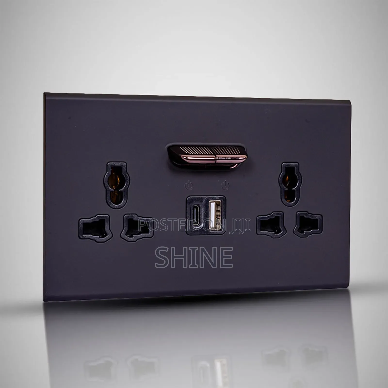 Grey Toggle Switches and Sockects