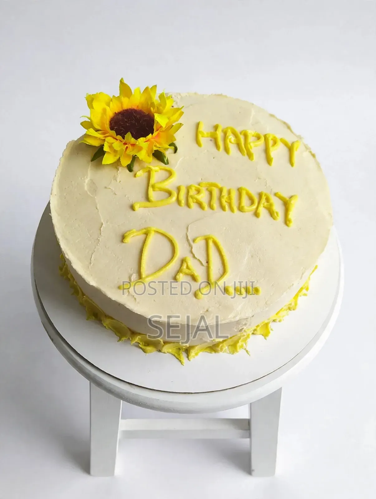 Sunflower Birthday Cake for Dad