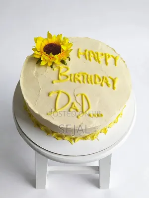 Sunflower Birthday Cake for Dad
