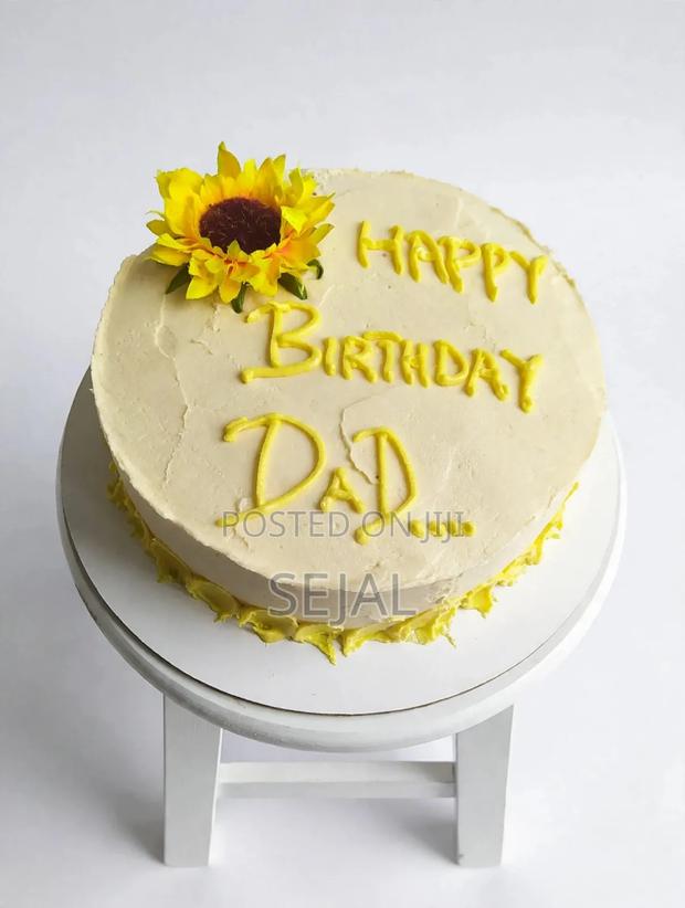 Sunflower Birthday Cake for Dad
