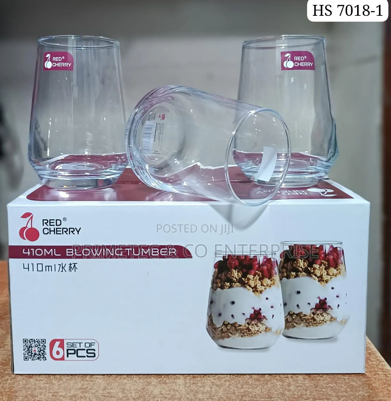 Long Canvas 6pc Beverage Glass