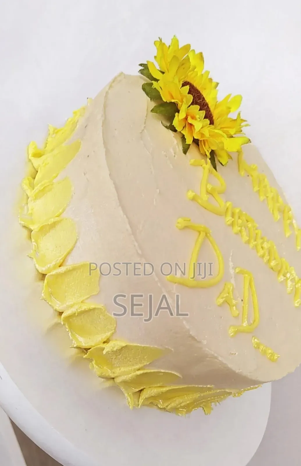 Sunflower Birthday Cake for Dad