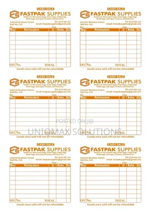 Professional Receipt Books